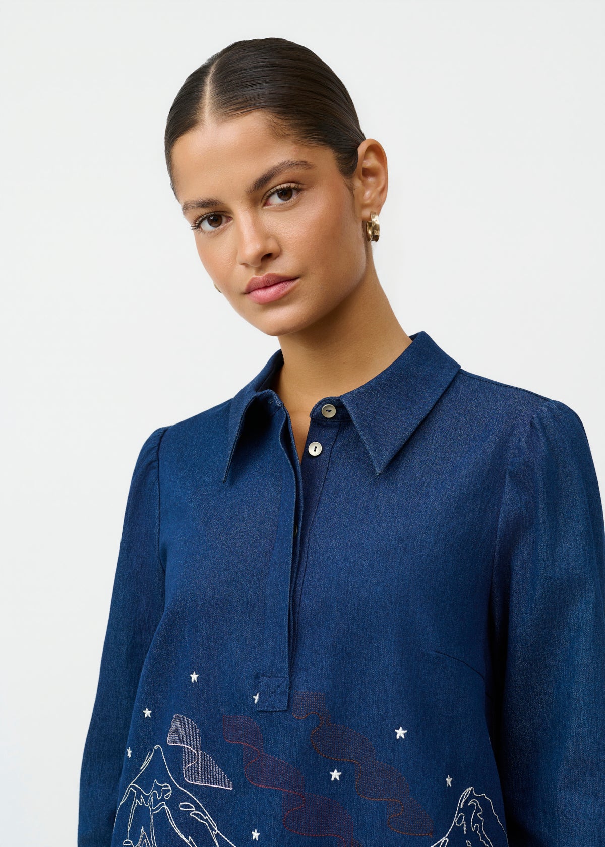 CRFlora Denim Kjole